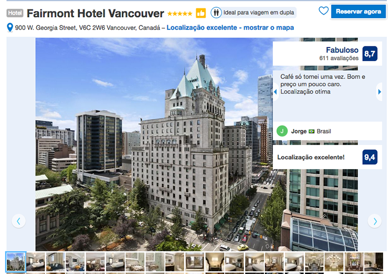 Fairmont Hotel em Vancouver
