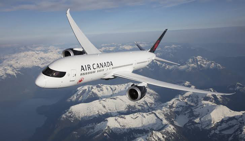 Aeronave da empresa Air Canada