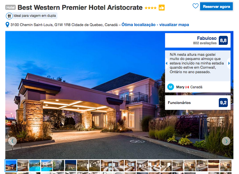 Reserva Best Western Premier Hotel Aristocrate em Quebec