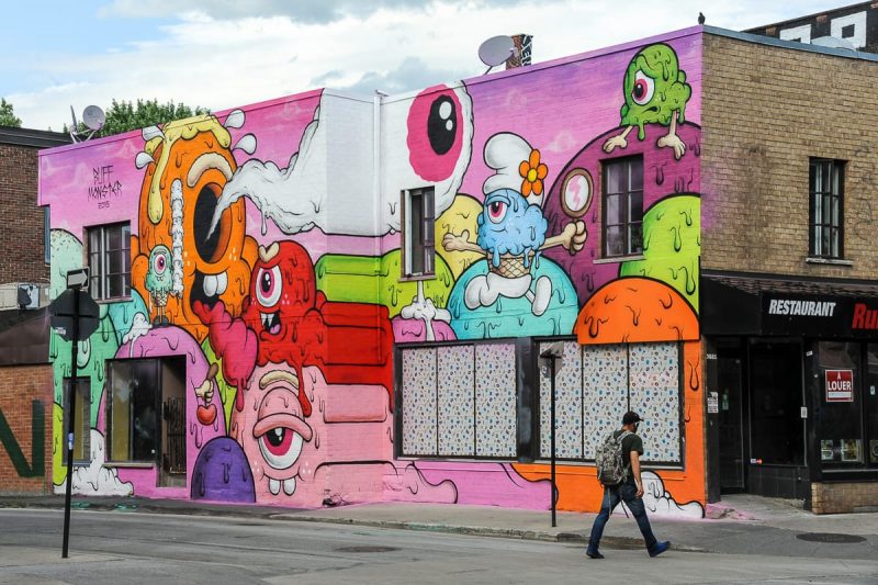 Mural de Arte Urbana em Montreal