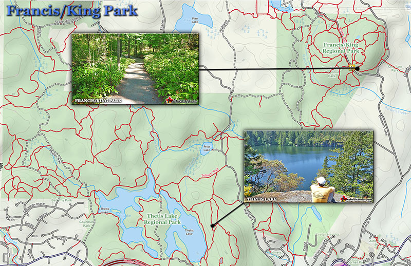Mapa do Francis King Park em Victoria