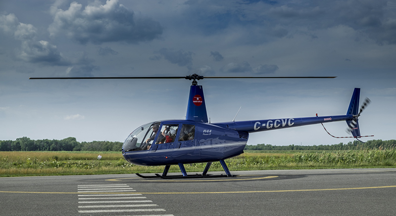Aeronave do passeio de helicóptero em Montreal 
