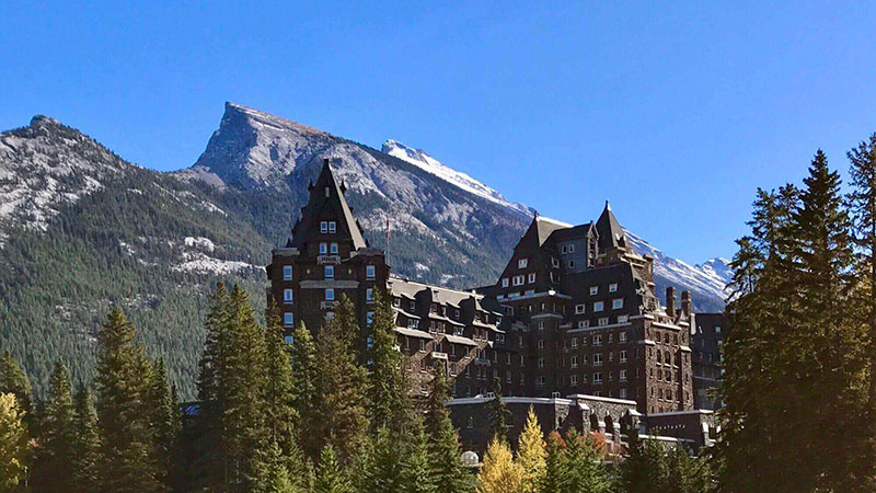 Vista do Banff Springs Hotel