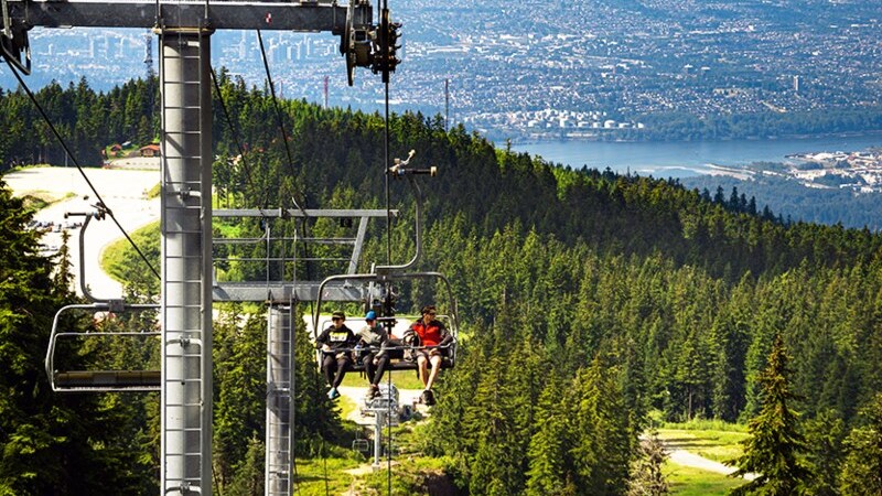 Teleférico no Mount Seymour em Vancouver