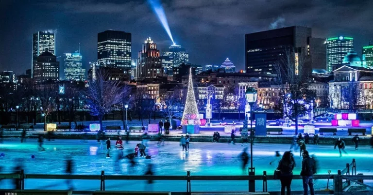 Pistas de patinação no gelo em Montreal