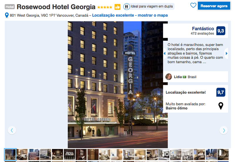 Reservas Rosewood Hotel Georgia em Vancouver