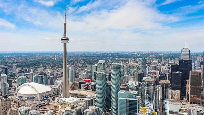 Vista da cidade de Toronto