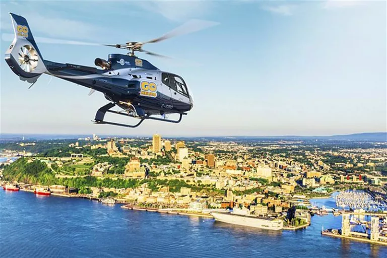 Excursão de helicóptero em Quebec